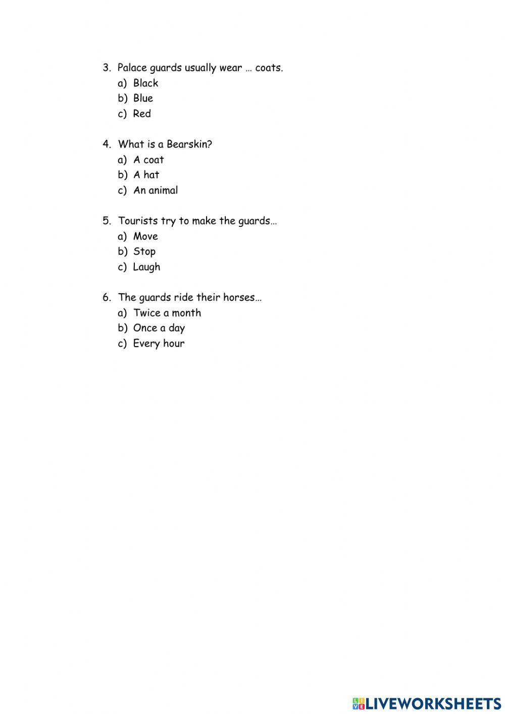 Reading comprehension