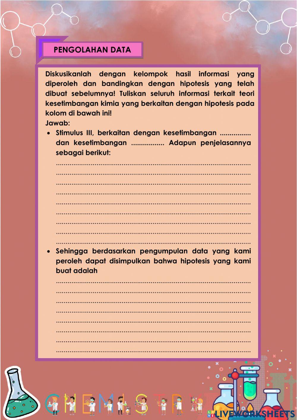 LKPD Kesetimbangan Kimia I