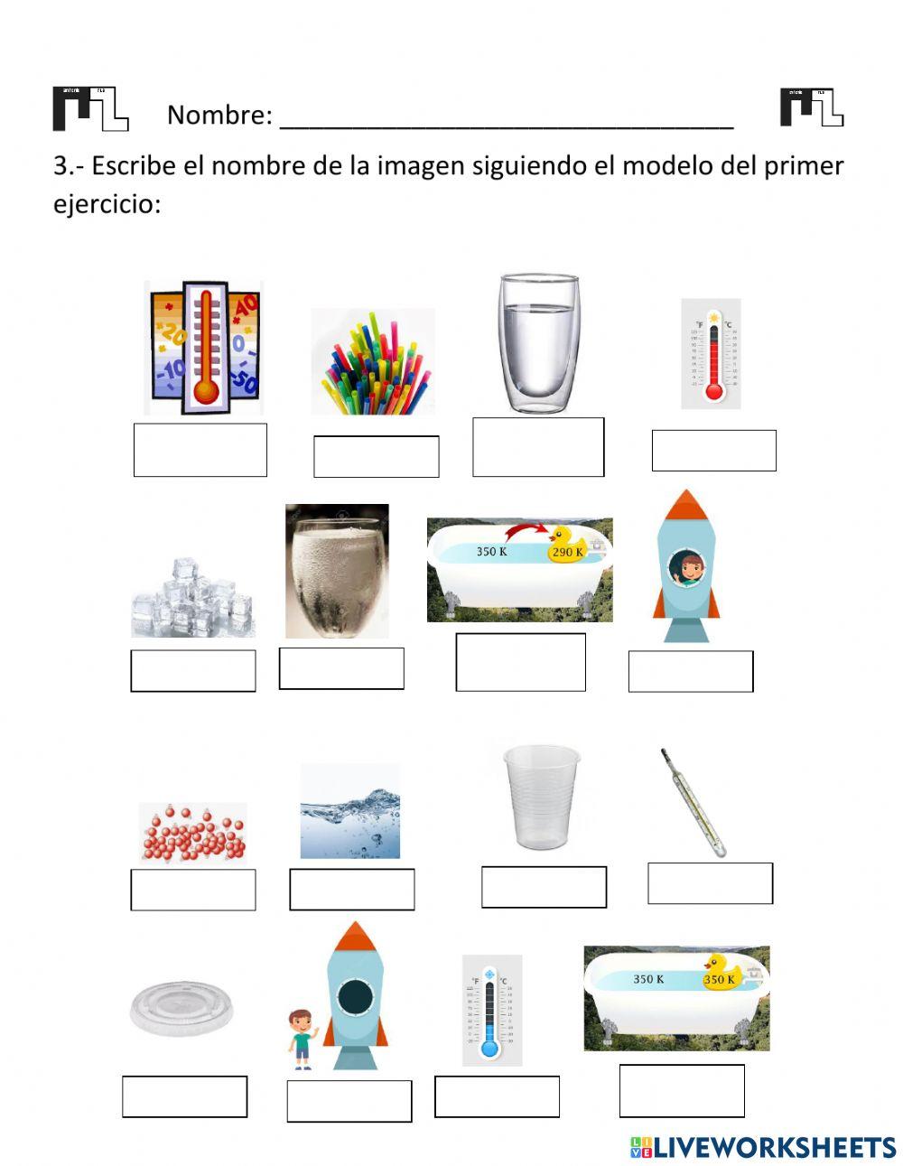 Vocabulario Energía térmica