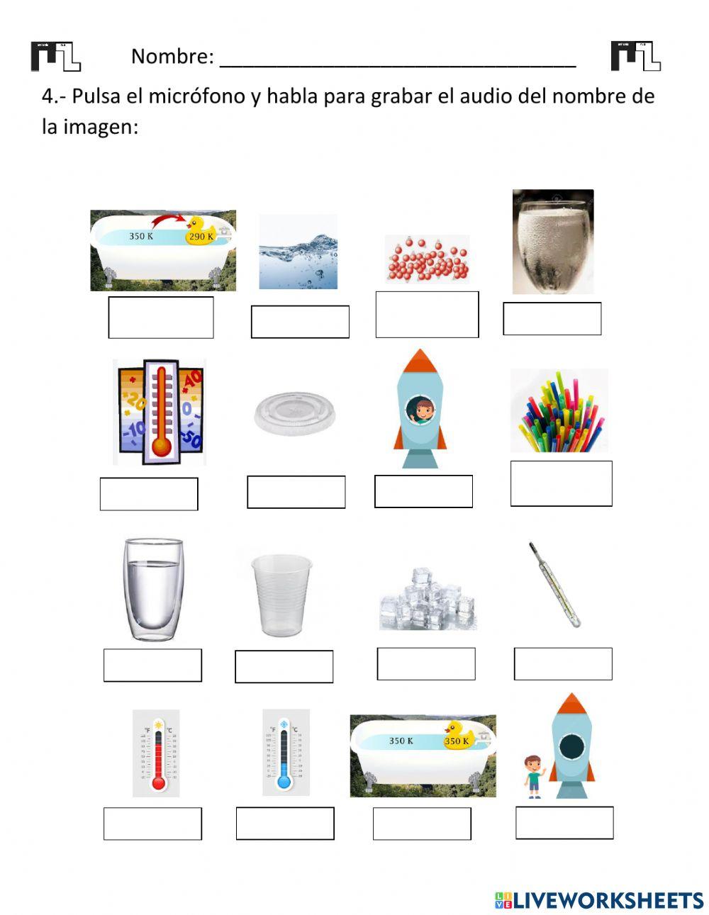 Vocabulario Energía térmica