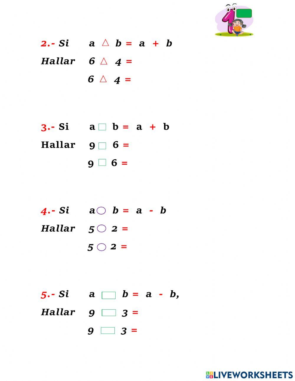 Operadores Matemáticos