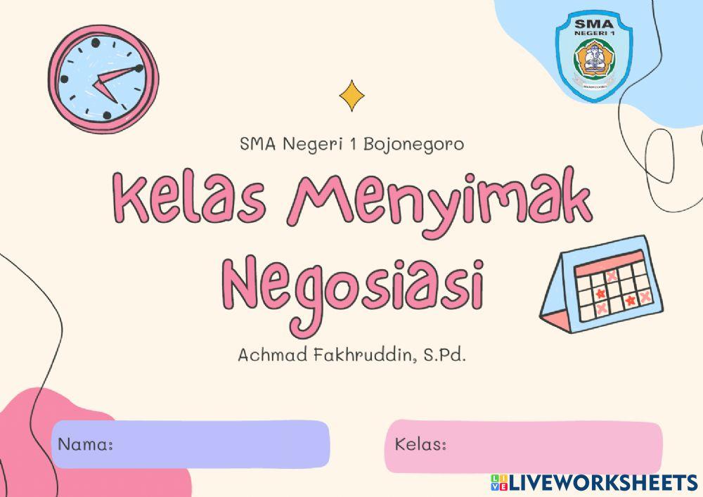 Kelas Menyimak Negosiasi