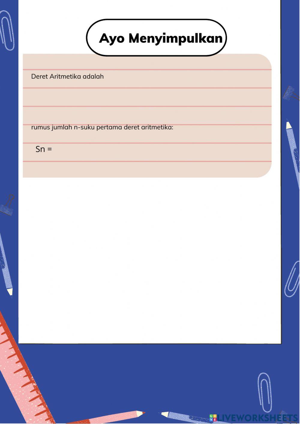 LKPD BARISAN ARITMETIKA