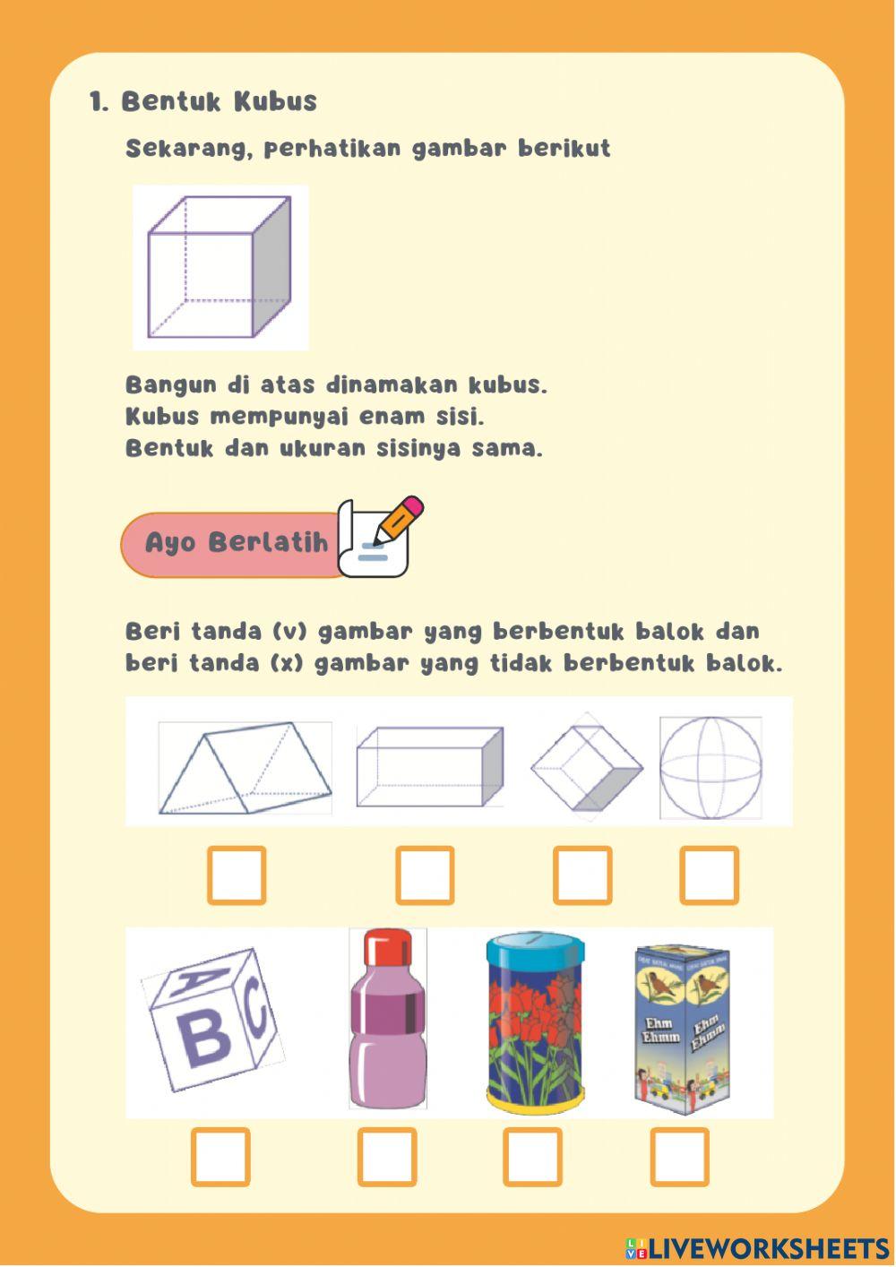 Lembar Kerja Peserta Didik Kelas 1 Matematika