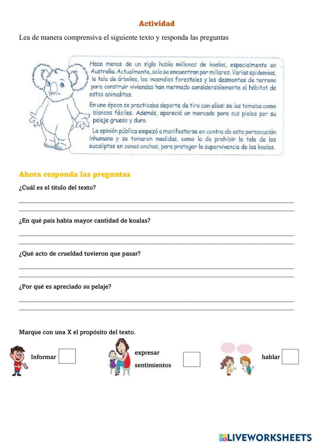 Comprensión de textos