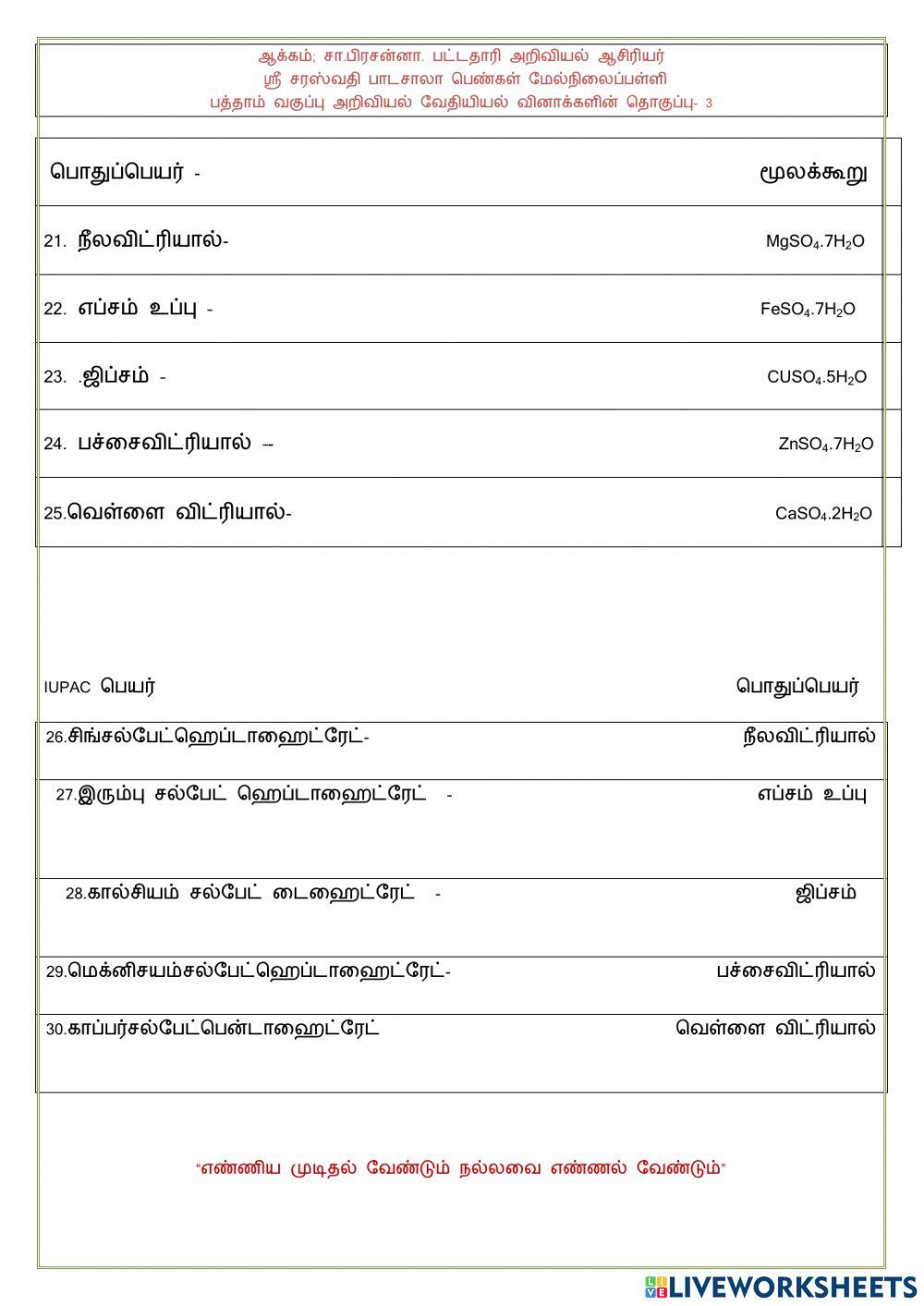 கரைசல்கள்-3