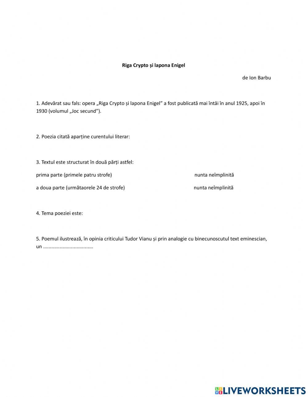 Riga Crypto si … | Free Interactive Worksheets | 5374665