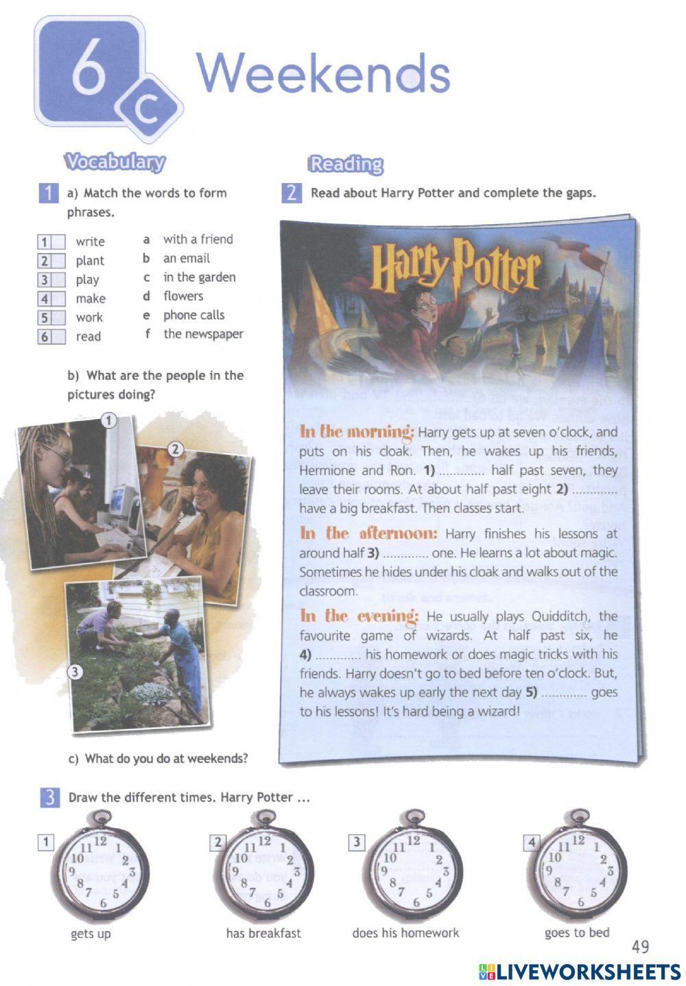 Spotlight 5. 6C WB worksheet | Live Worksheets