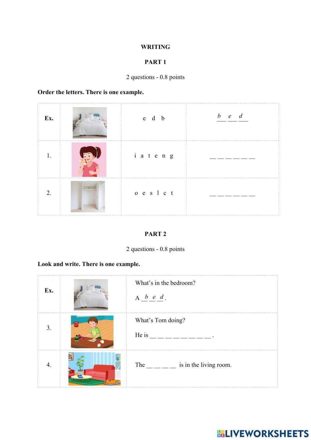 TA3 Smart Start-Unit 4 Test