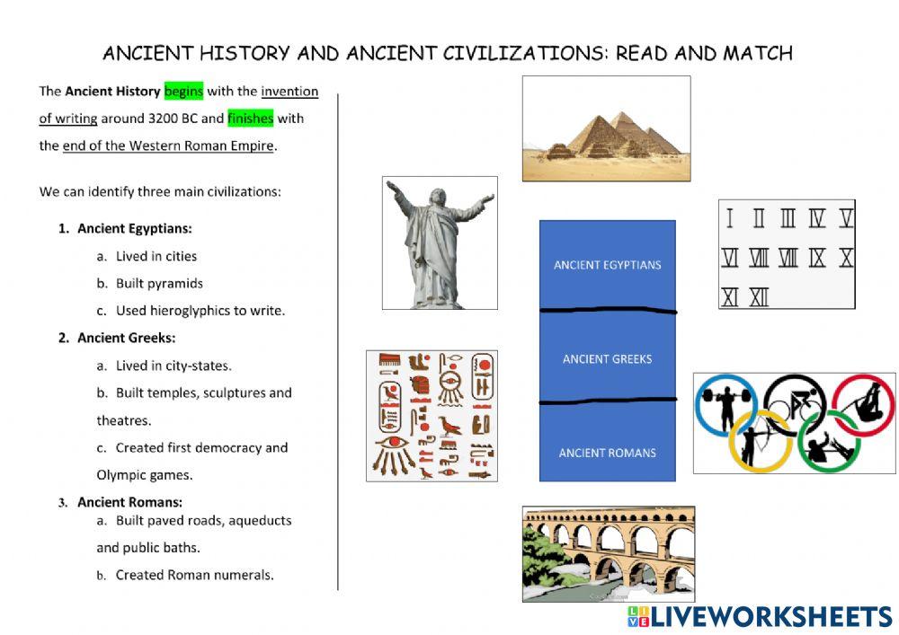 Summary of history worksheet live worksheets