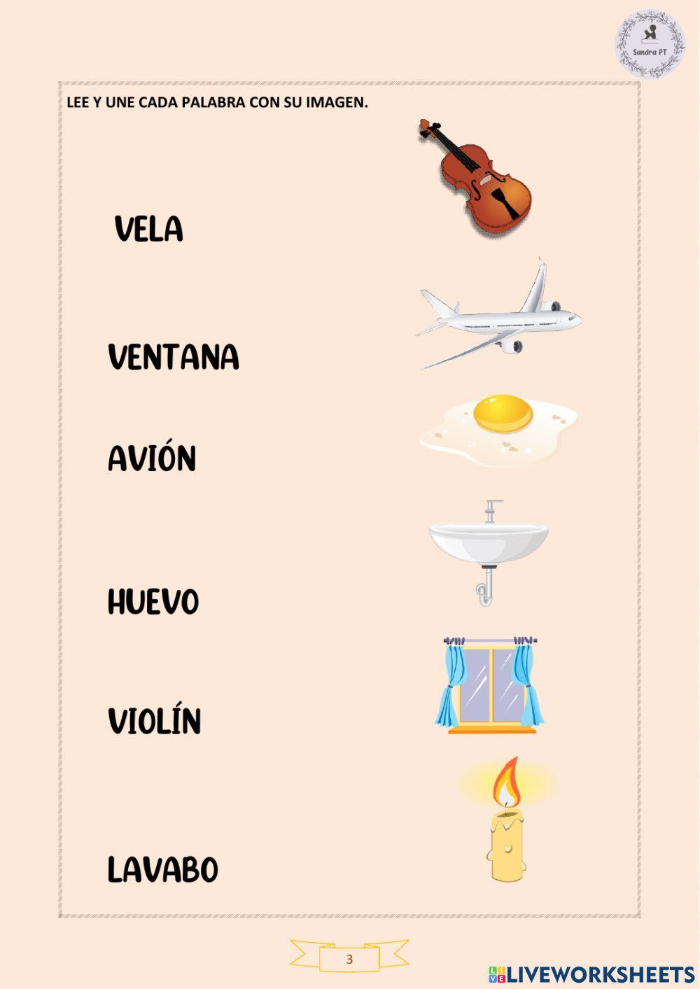 Lectoescritura mayúscula v-b