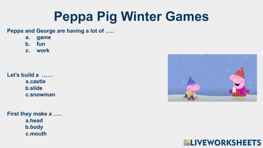 Peppa Snowman