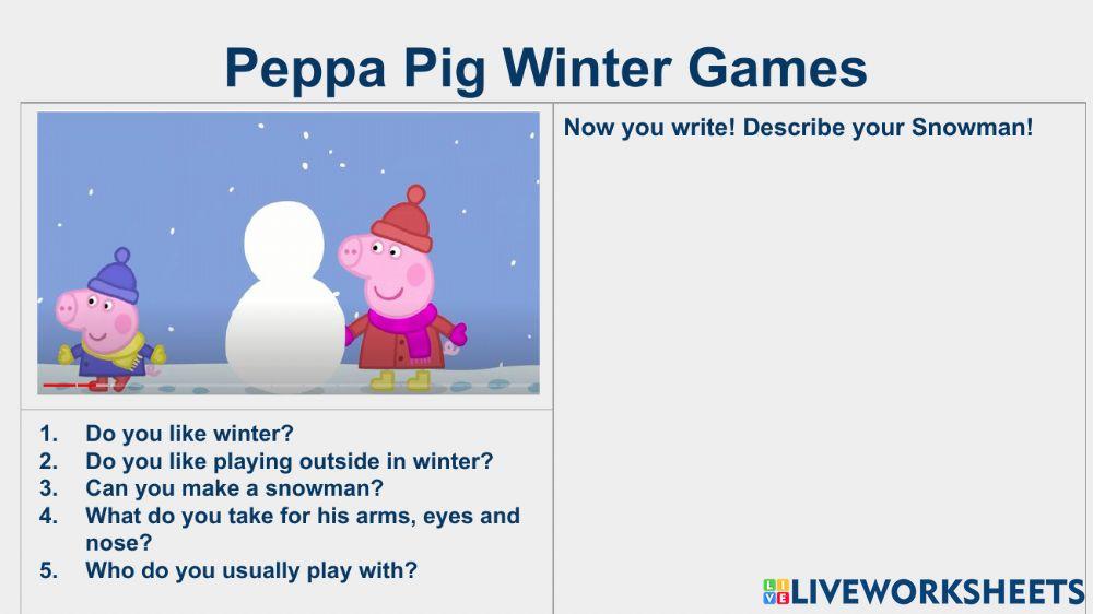 Peppa Snowman
