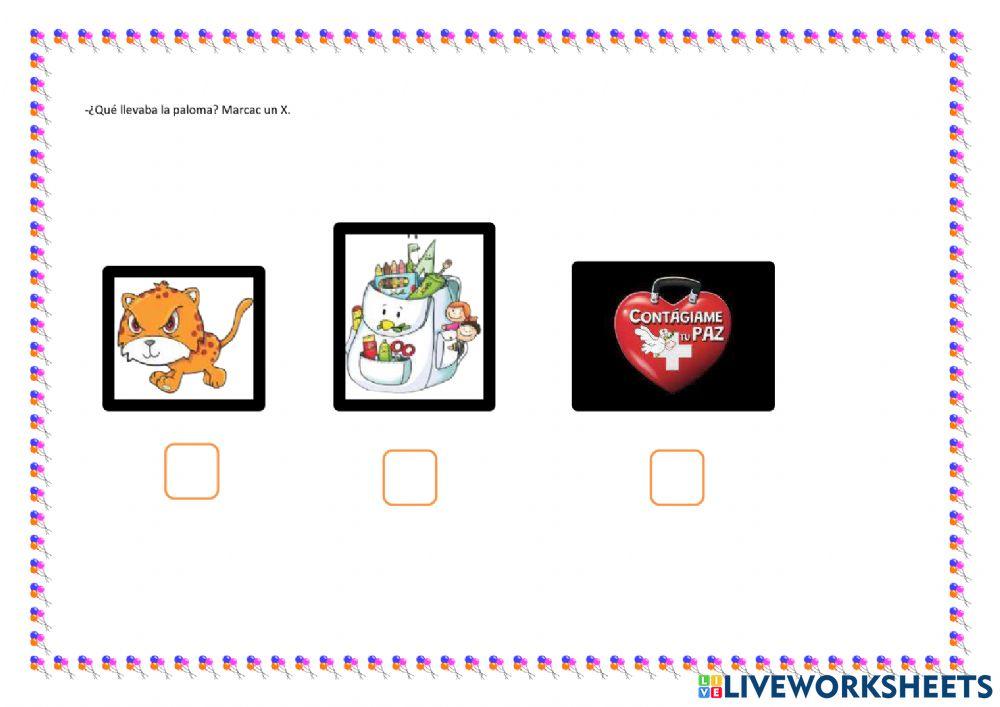 Cuento mi mochila es de paz