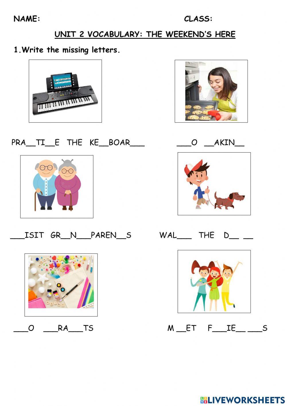 Unit 2 the weekend's here