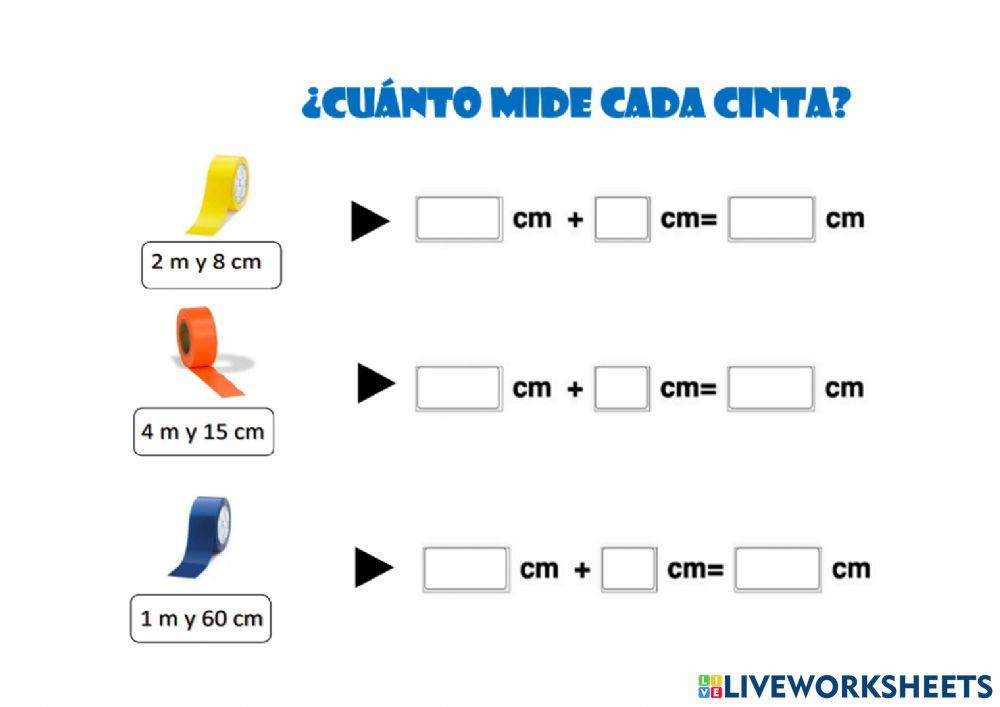 De metros a centímetros