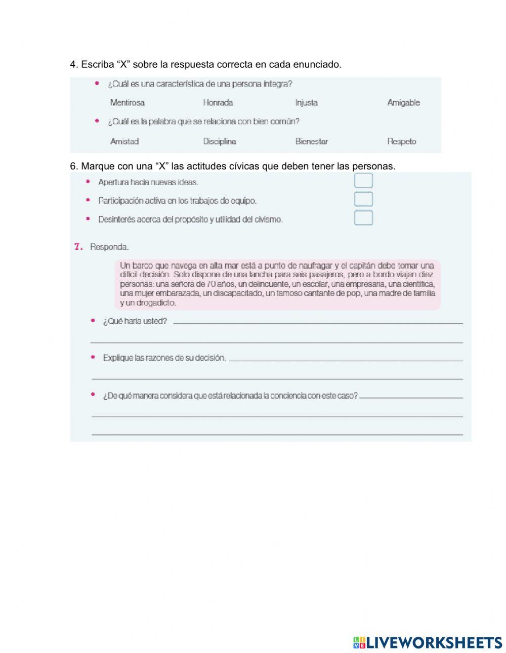 P. 70-71 Evaluación formativa 7th grado