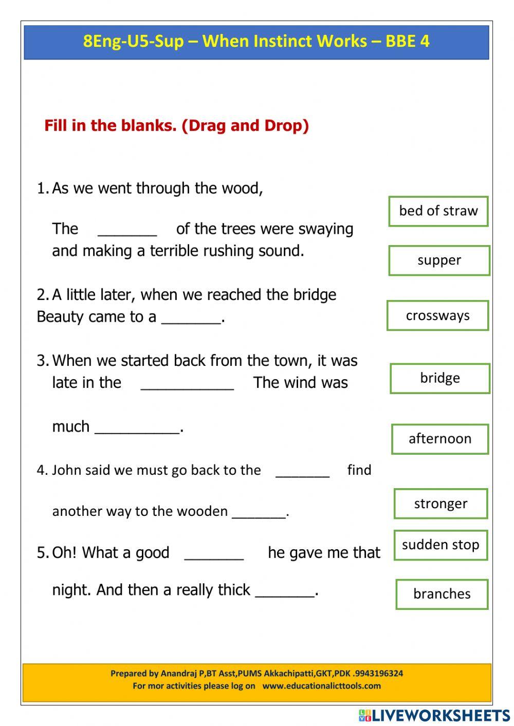 8Eng-U5-Sup – When Instinct Works – BBE 4
