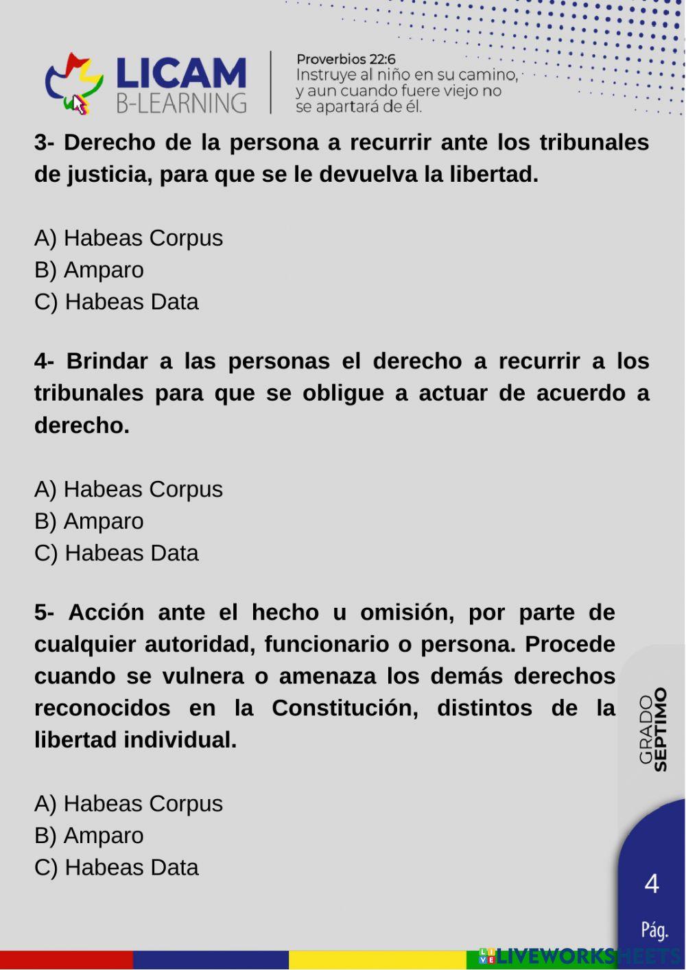 Garantías constitucionales.