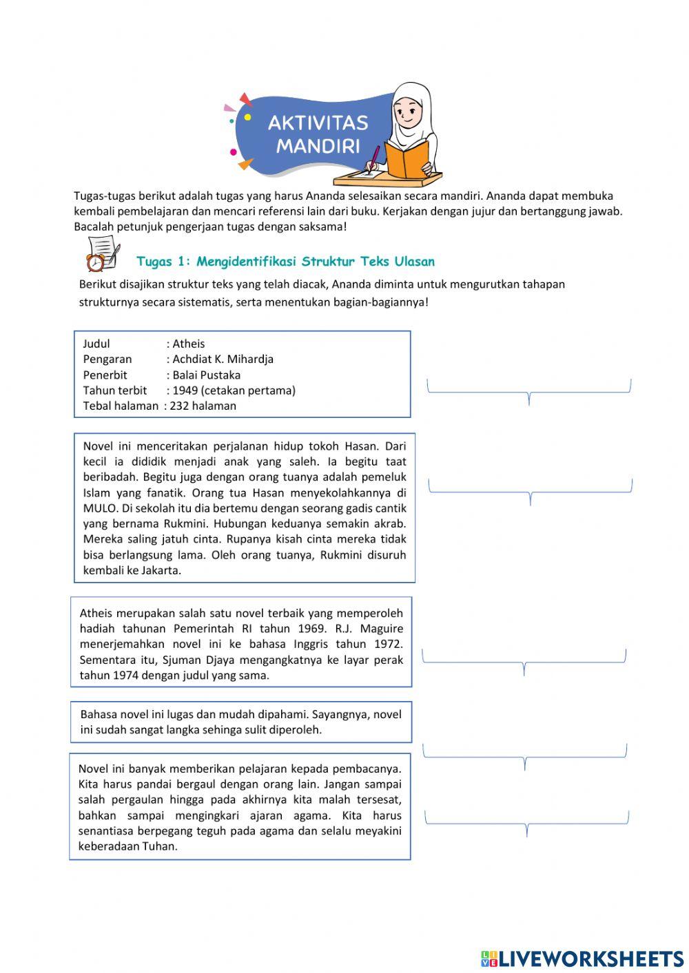 STruktur teks ulasan