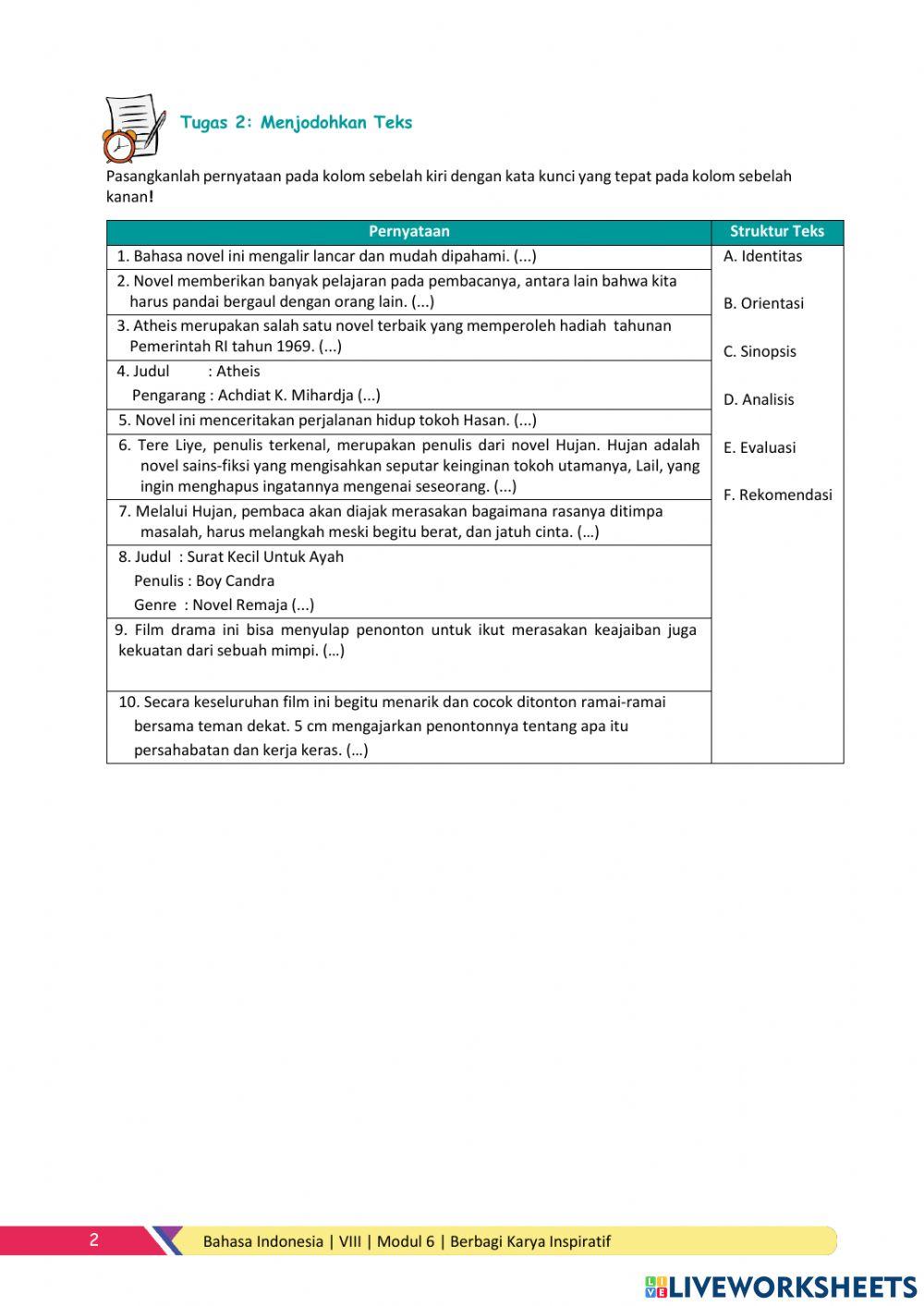 STruktur teks ulasan