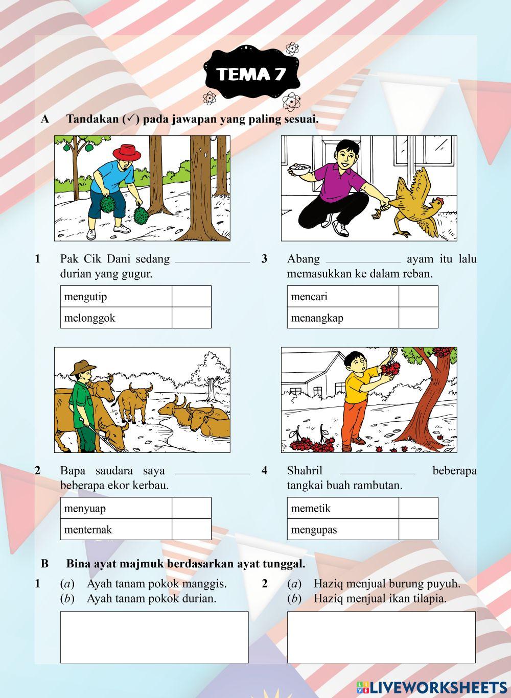 Tutor Sukses 2023-24 Bahasa Melayu Tahun 2 - Tema 7