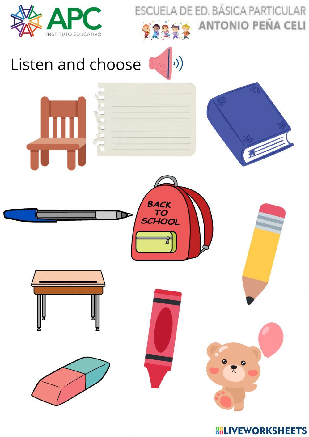School objects
