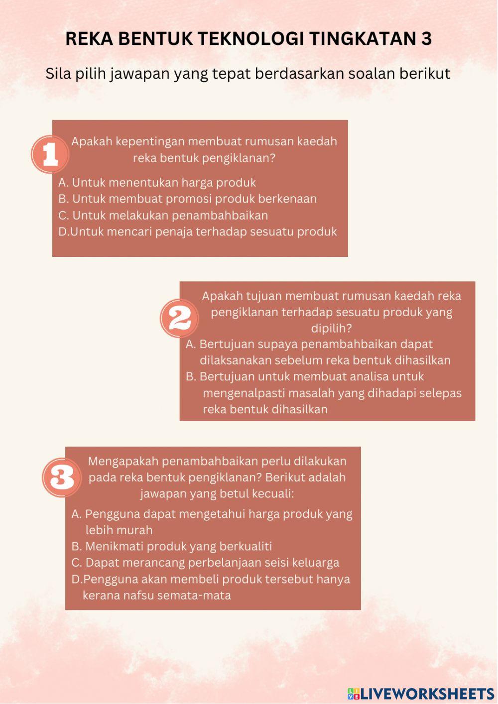 3.1.6 Membuat rumusan kaedah pengiklanan