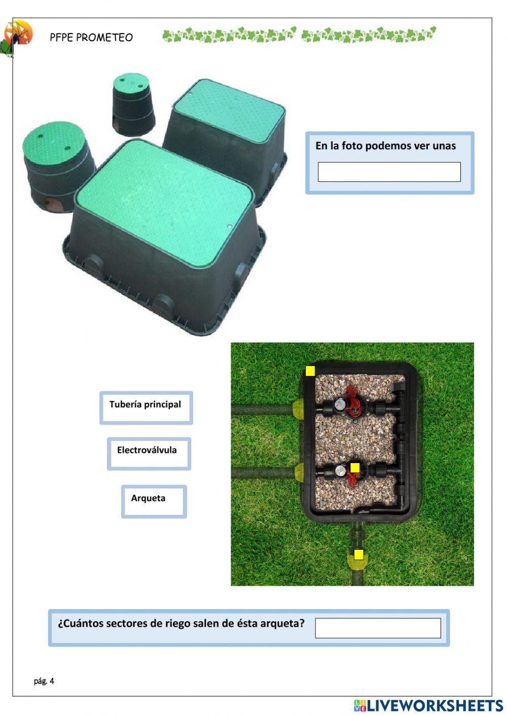 Componentes de un sistema de riego