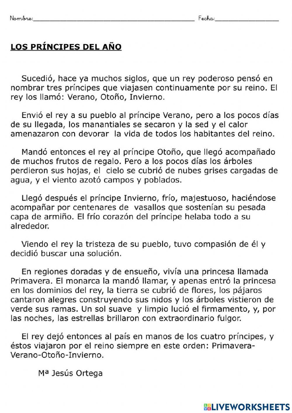 El rey y los principes