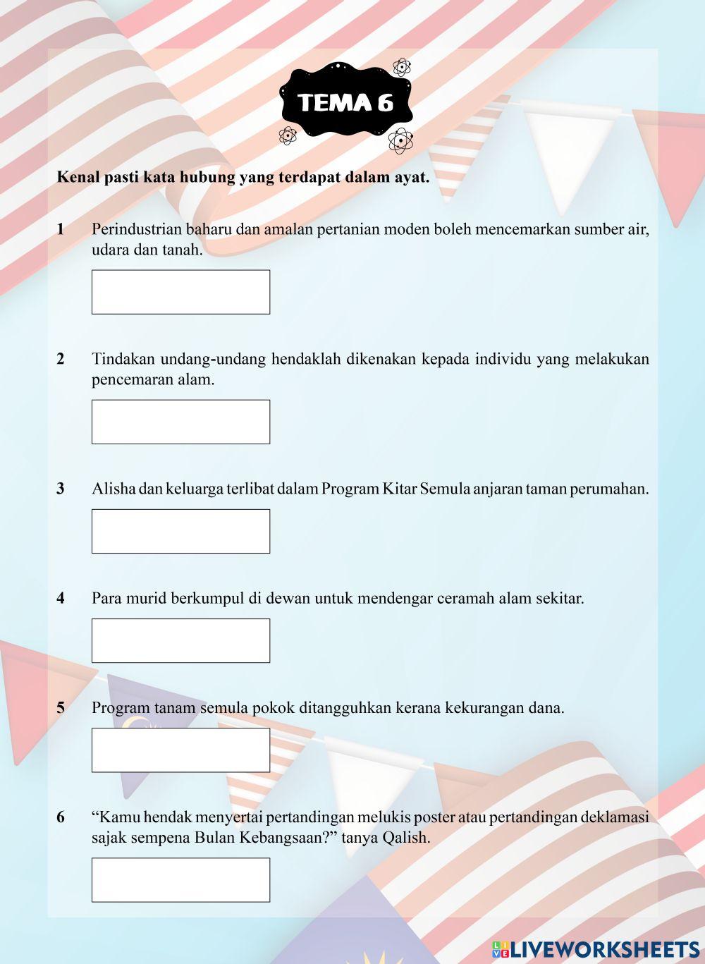 Tutor Sukses 2023-24 Bahasa Melayu Tahun 3 - Tema 6