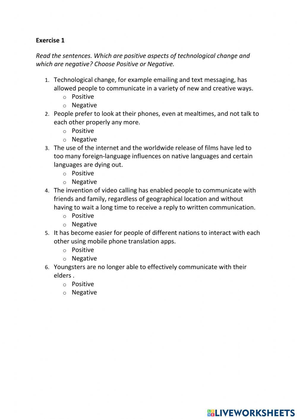 IE3, Unit 6, Writing, Exercise 1