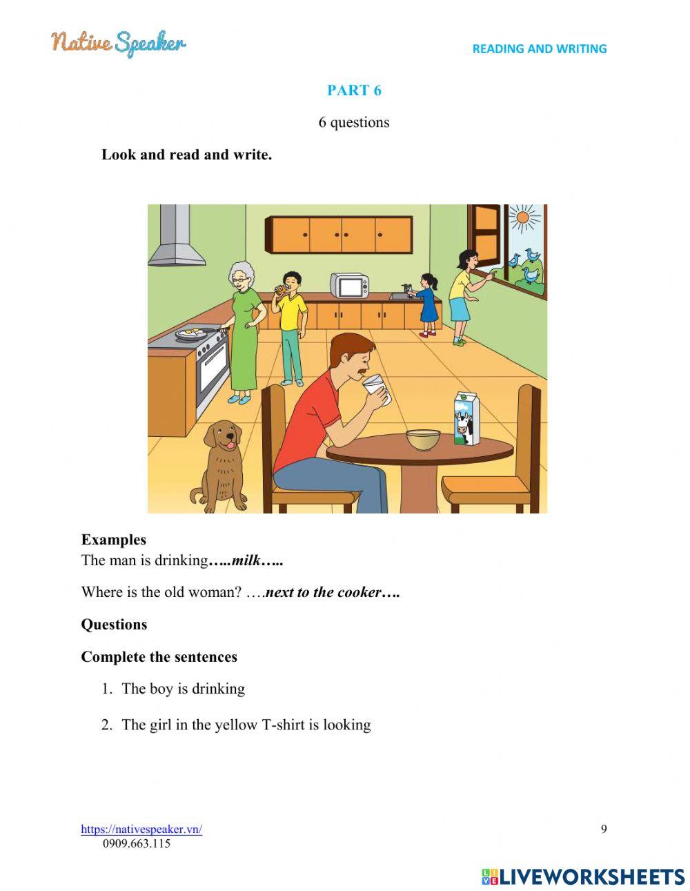 Reading and writing 5