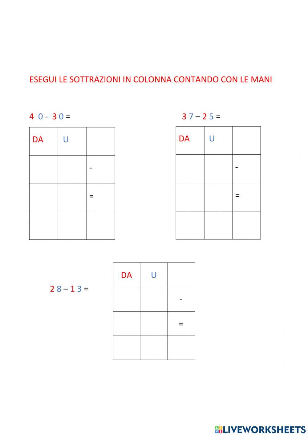 Esegui le operazioni senza cambio