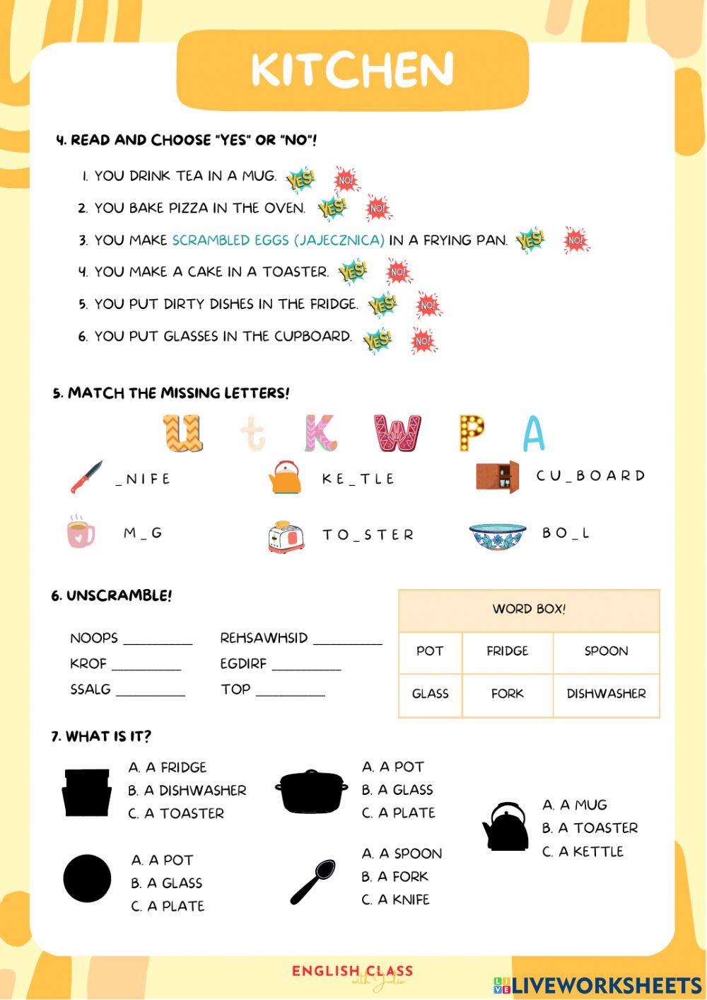 Pre-A1 Starter: Kitchen