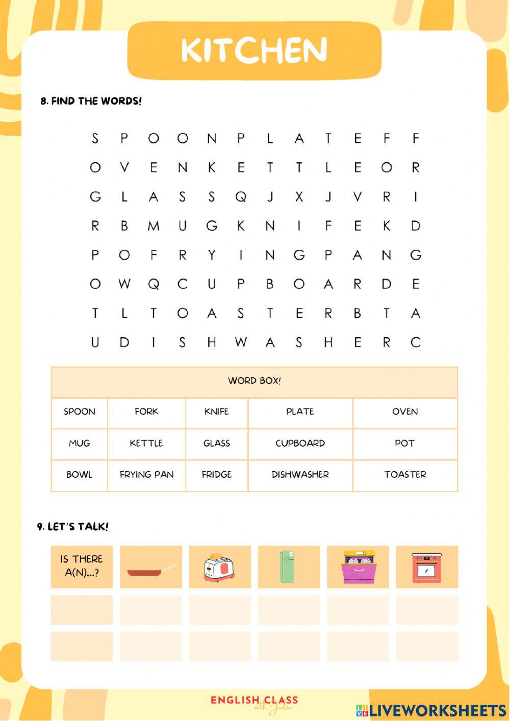 Pre-A1 Starter: Kitchen