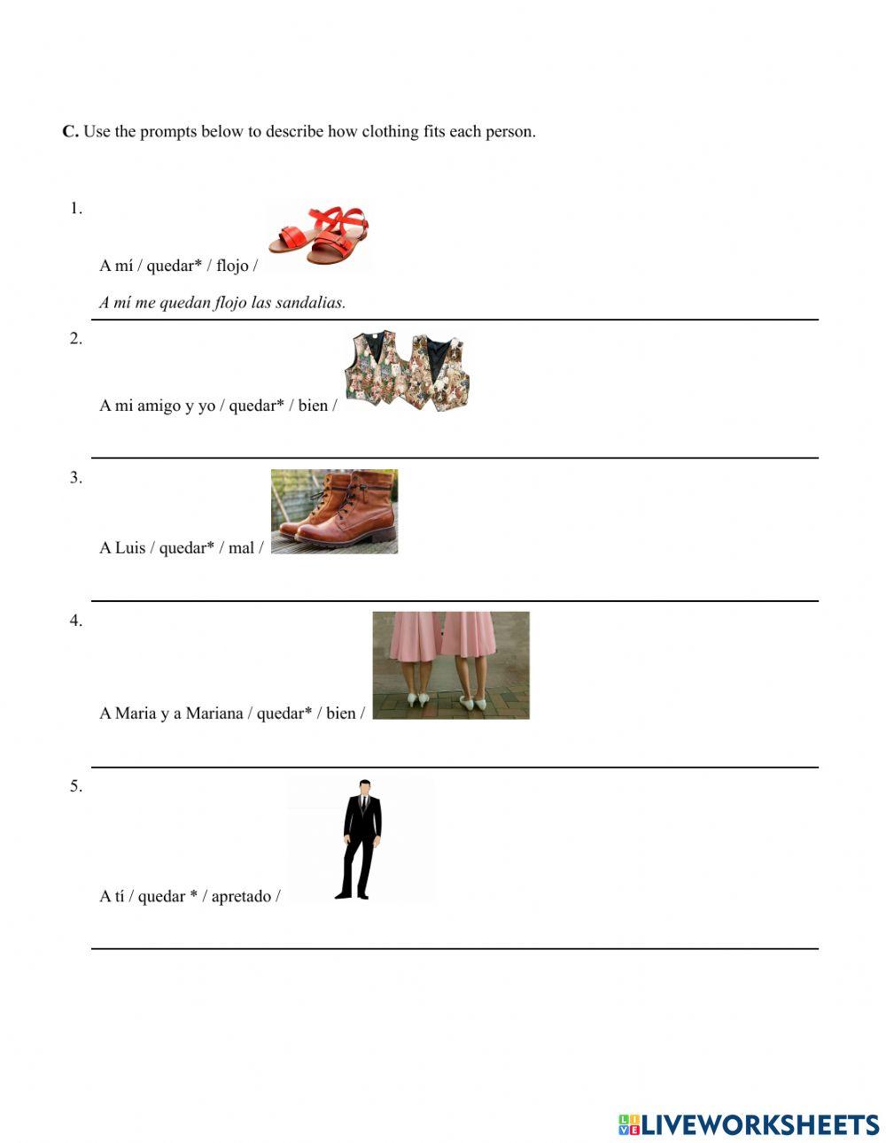 2 3.1 Verbs like gustar wkst