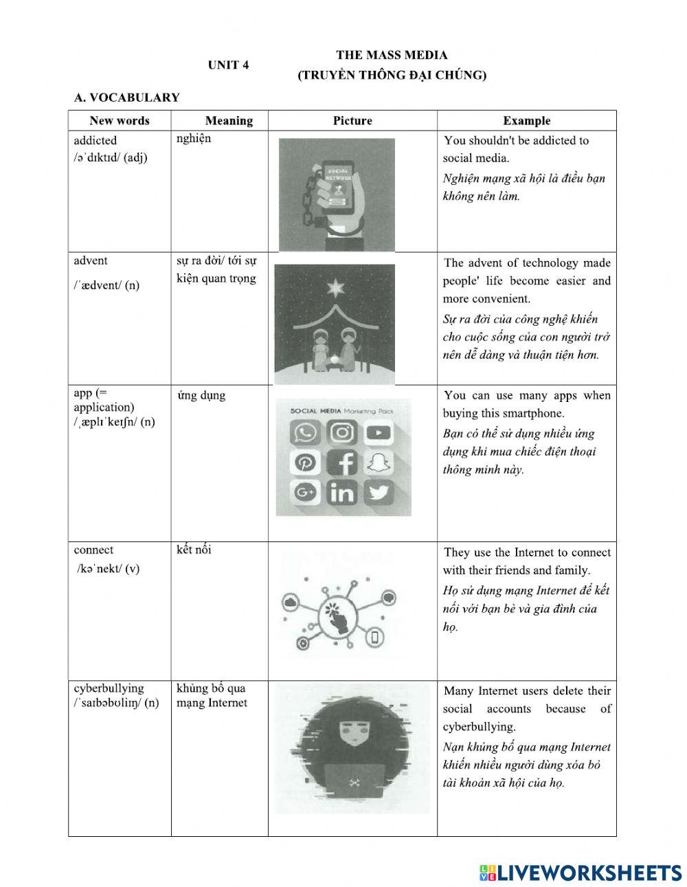 Unit4:THE MASS MEDIA(4.1)