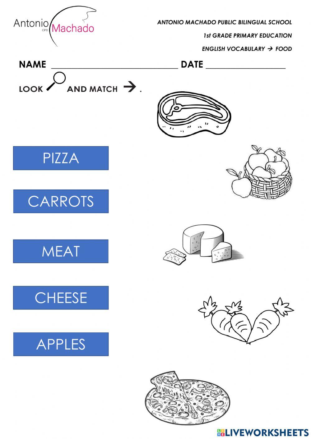FOOD vocabulary