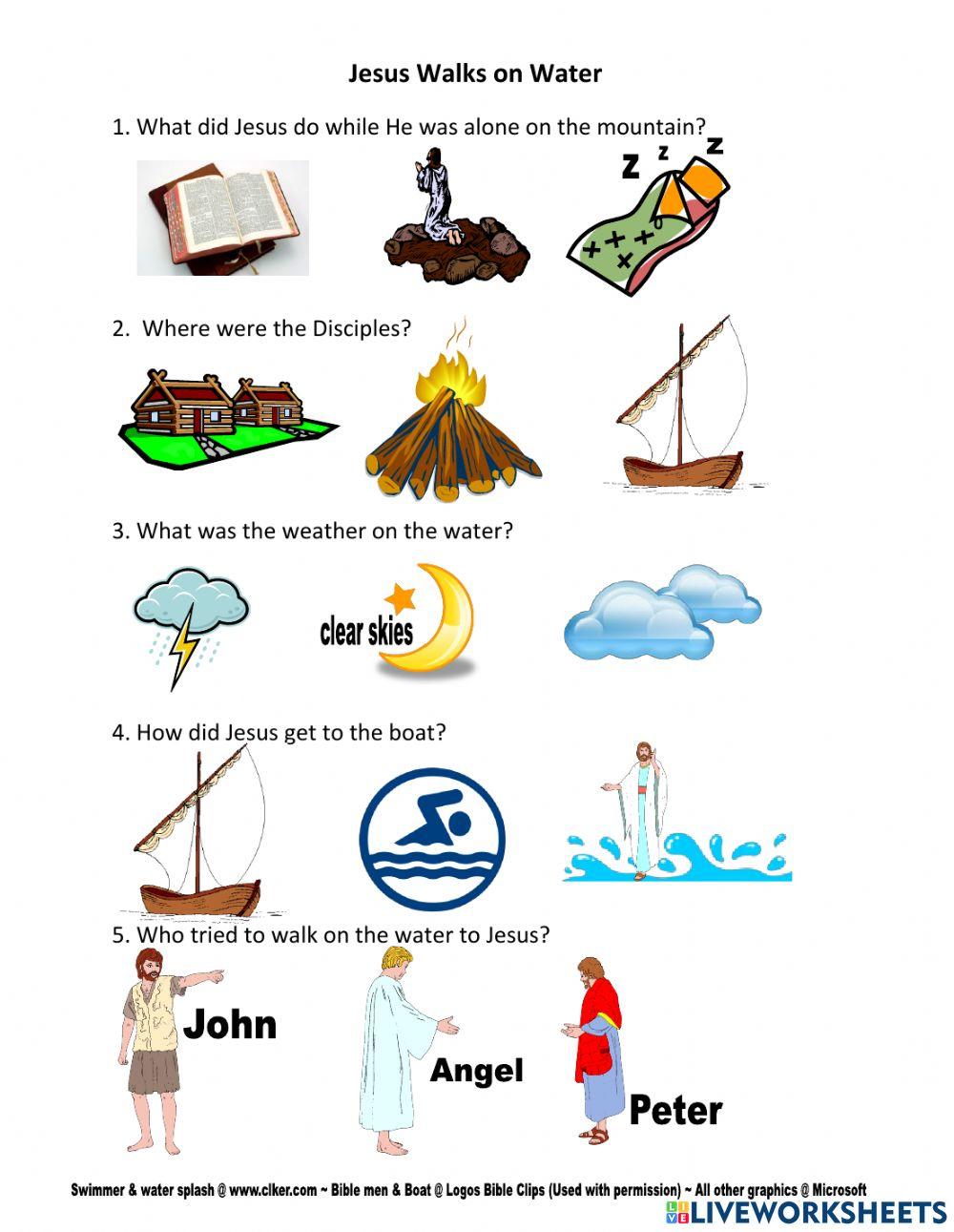 Jesus Walks on water