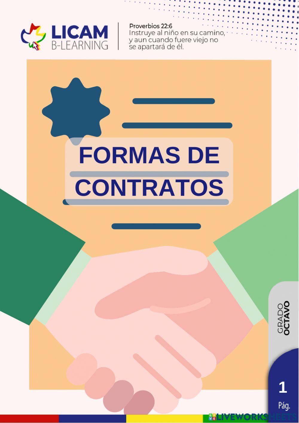Formas de contratos
