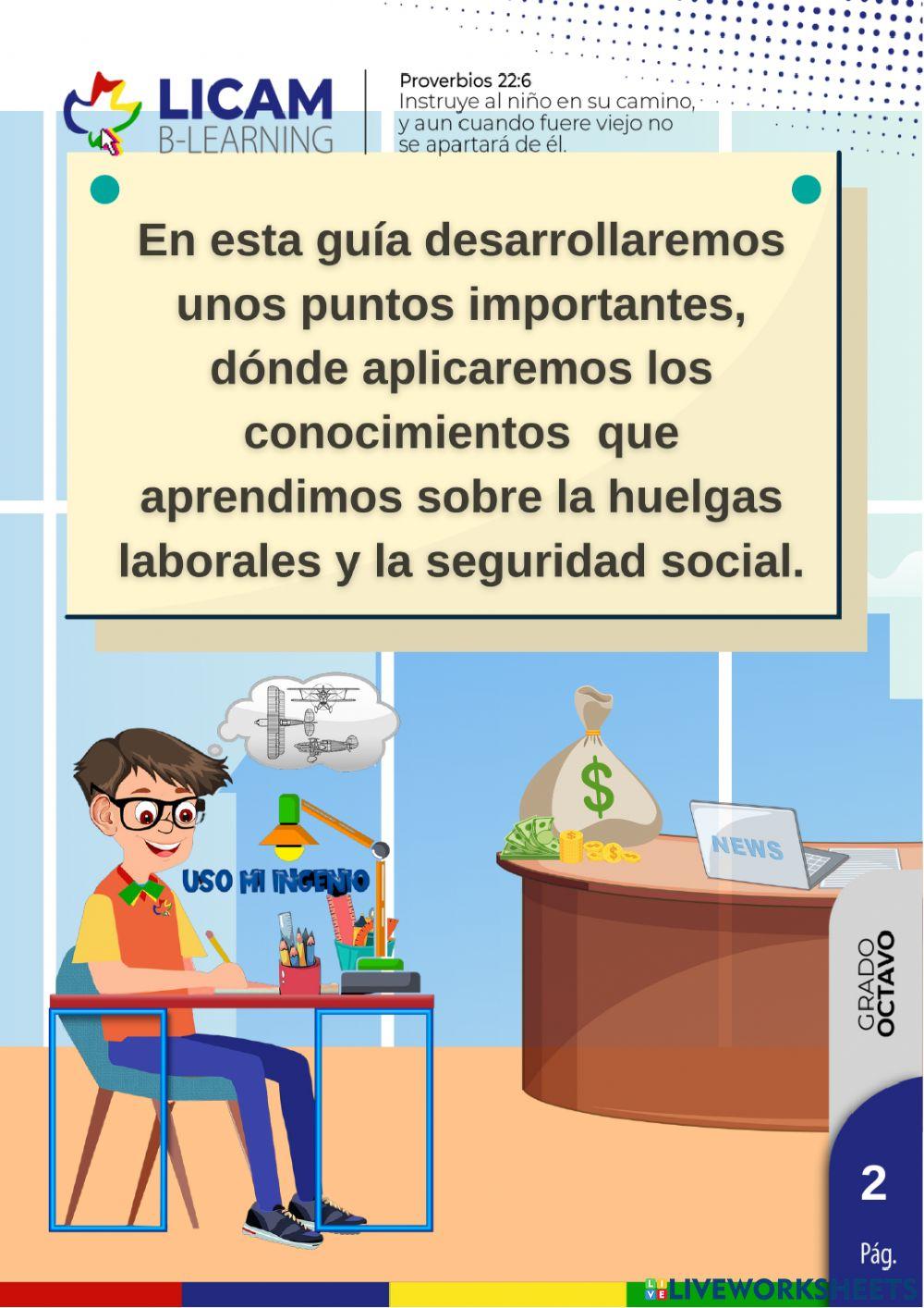 Huelgas laborales y seguridad social.