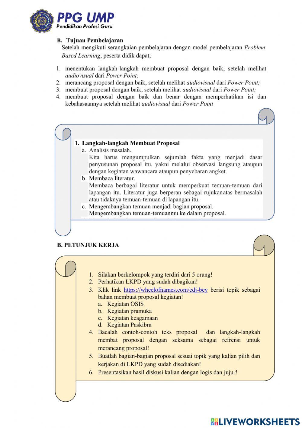 Lkpd Membuat Proposal