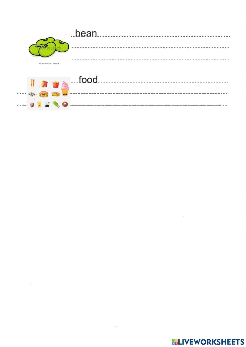 Food and drink - lesson 1
