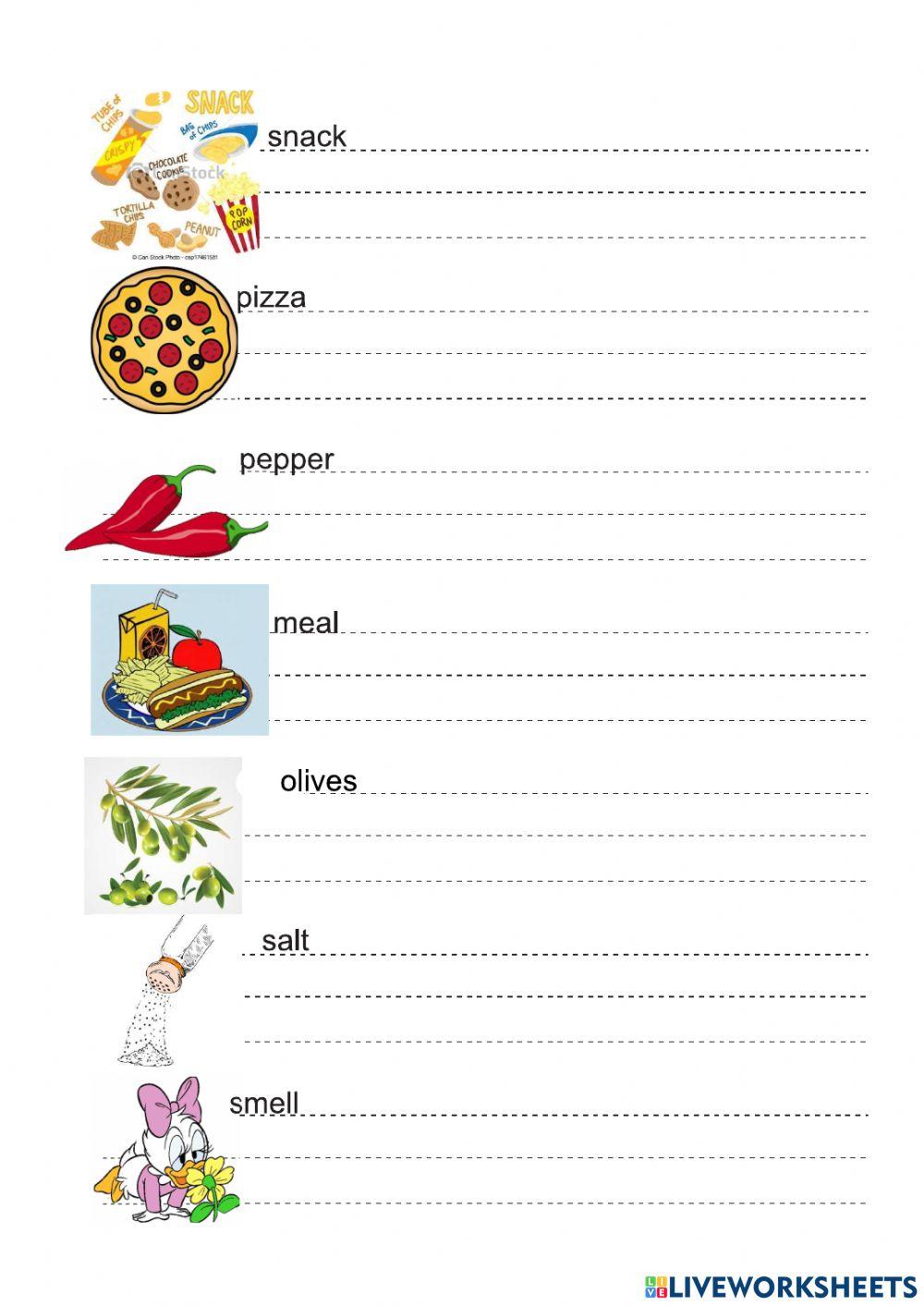 Food and drink - lesson 2