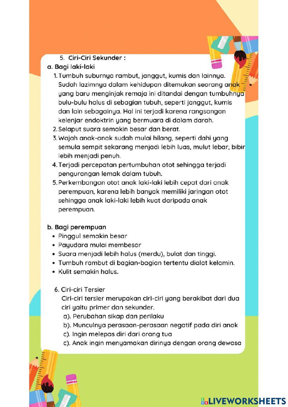 LKPD PUBERTAS KLS 6
