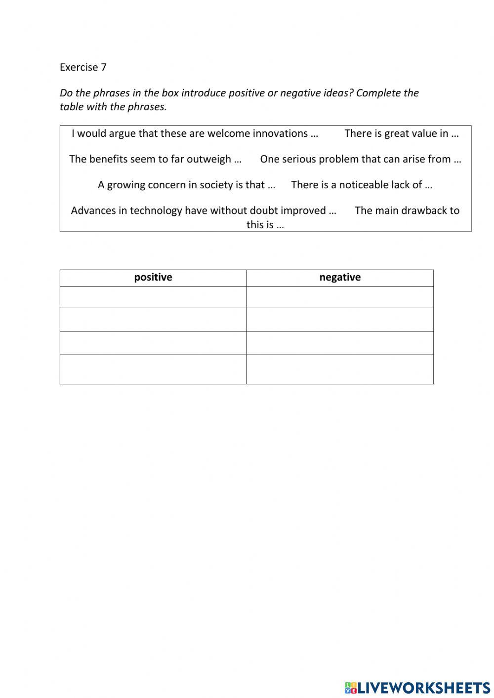 IE3, Unit 6, Writing, Exercise 7