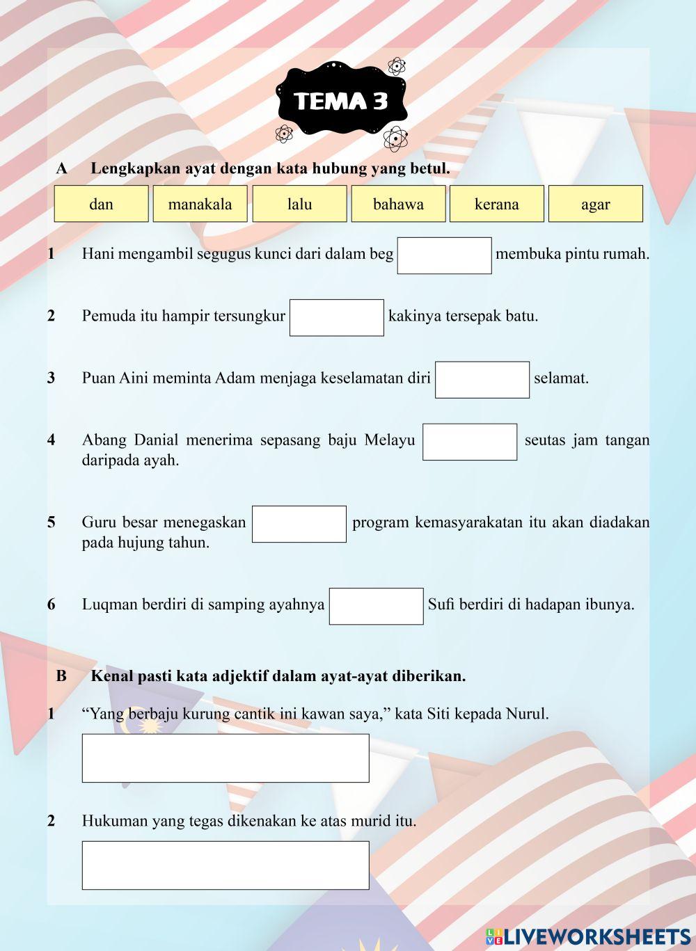 Tutor Sukses 2023-24 Bahasa Melayu Tahun 4 - Tema 3