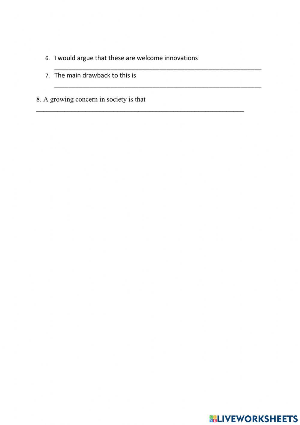 IE3, Unit 6, Writing, Exercise 8