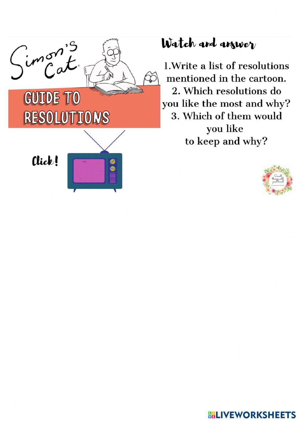 New Year's resolutions